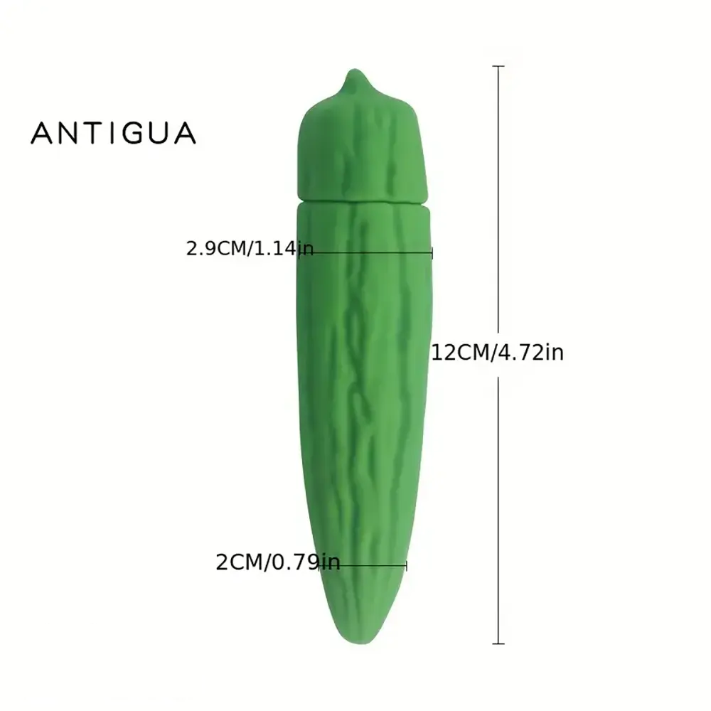 4.41in 4.72in Vegetable Shape Small Vibrating Dildo For Prostate Massage