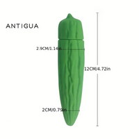 4.41in 4.72in Vegetable Shape Small Vibrating Dildo For Prostate Massage