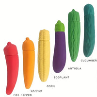 4.41in 4.72in Vegetable Shape Small Vibrating Dildo For Prostate Massage