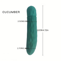 4.41in 4.72in Vegetable Shape Small Vibrating Dildo For Prostate Massage