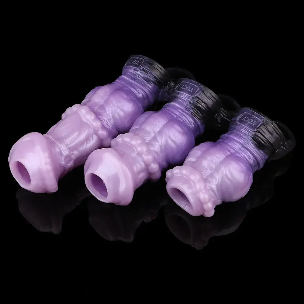 4.44in 6.06in 7.32in Horse Cock Dildo Sleeve Odd Spiked Knot Cock Sleeve