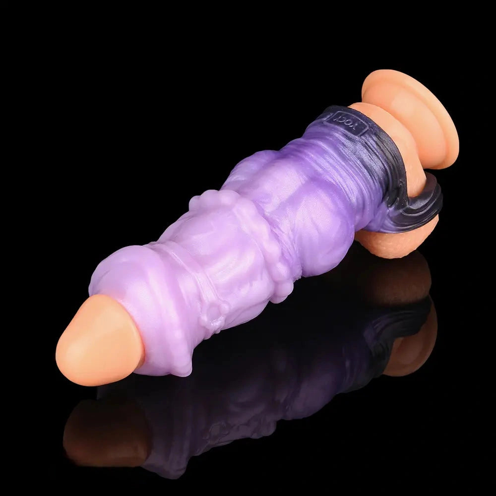 4.44in 6.06in 7.32in Horse Cock Dildo Sleeve Odd Spiked Knot Cock Sleeve