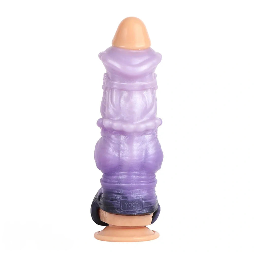 4.44in 6.06in 7.32in Horse Cock Dildo Sleeve Odd Spiked Knot Cock Sleeve