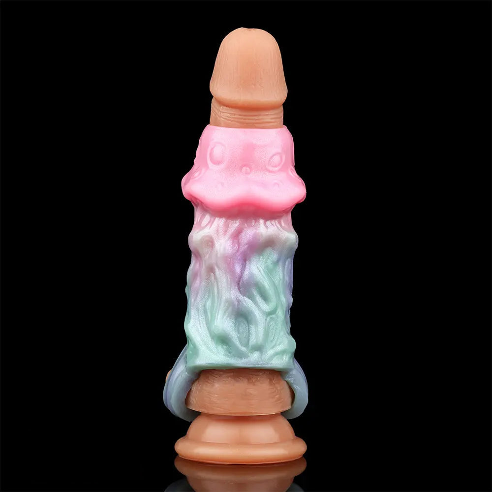 4.44in Spore Bloom SHAZ-3016 Fantasy Hollow Dildo Sleeve For Extension
