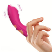 4.45in 10-Mode Vibrating Finger Dildo Portable Discreet Sex Toy For Women