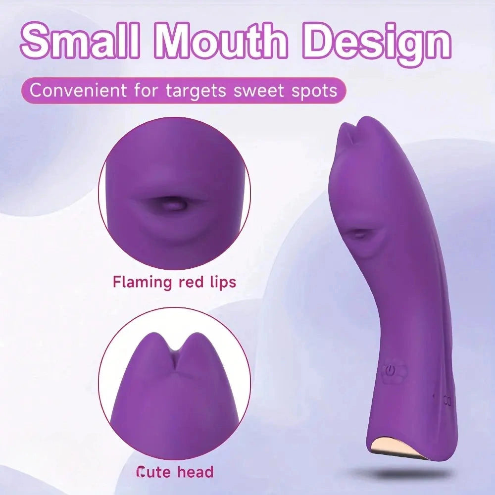 4.45in 10-Mode Vibrating Finger Dildo Portable Discreet Sex Toy For Women