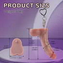 4.45in Lifelike Silicone Soft Small Key Chain Dildo For Women Men Lesbians