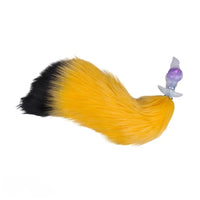 4.48in Fox Tail Wear Anchor Fantasy Dildo Butt Plug For BDSM Role Play