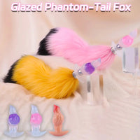 4.48in Fox Tail Wear Anchor Fantasy Dildo Butt Plug For BDSM Role Play