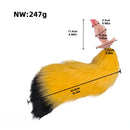 4.48in Fox Tail Wear Anchor Fantasy Dildo Butt Plug For BDSM Role Play