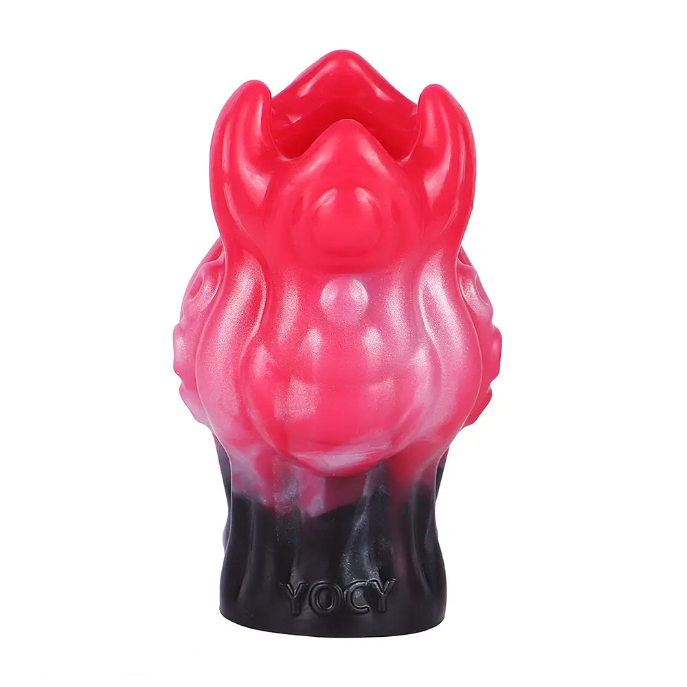 4.4in 5.11in 5.86in Fantasy Tentacle Silicone Dildo Sleeve Crown Top Design