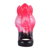 4.4in 5.11in 5.86in Fantasy Tentacle Silicone Dildo Sleeve Crown Top Design