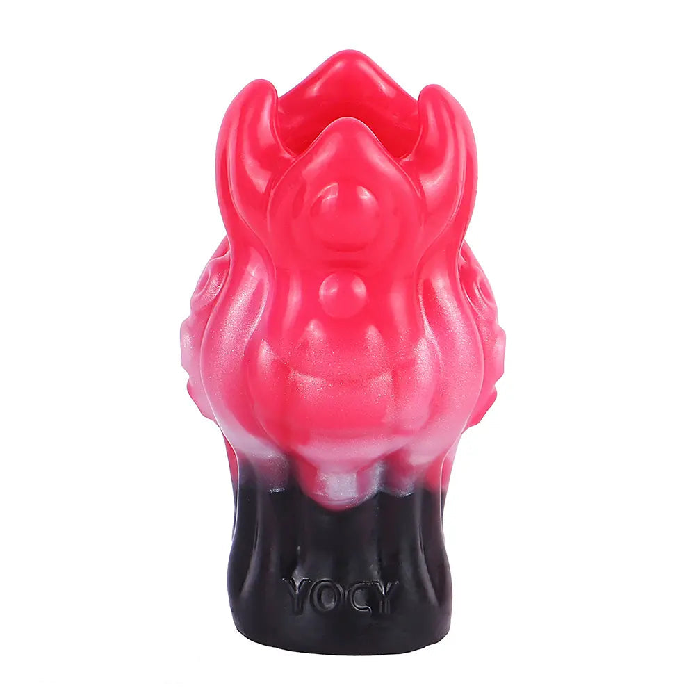 4.4in 5.11in 5.86in Fantasy Tentacle Silicone Dildo Sleeve Crown Top Design