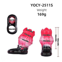 4.4in 5.11in 5.86in Fantasy Tentacle Silicone Dildo Sleeve Crown Top Design