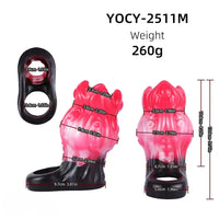 4.4in 5.11in 5.86in Fantasy Tentacle Silicone Dildo Sleeve Crown Top Design