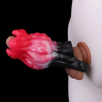 4.4in 5.11in 5.86in Fantasy Tentacle Silicone Dildo Sleeve Crown Top Design