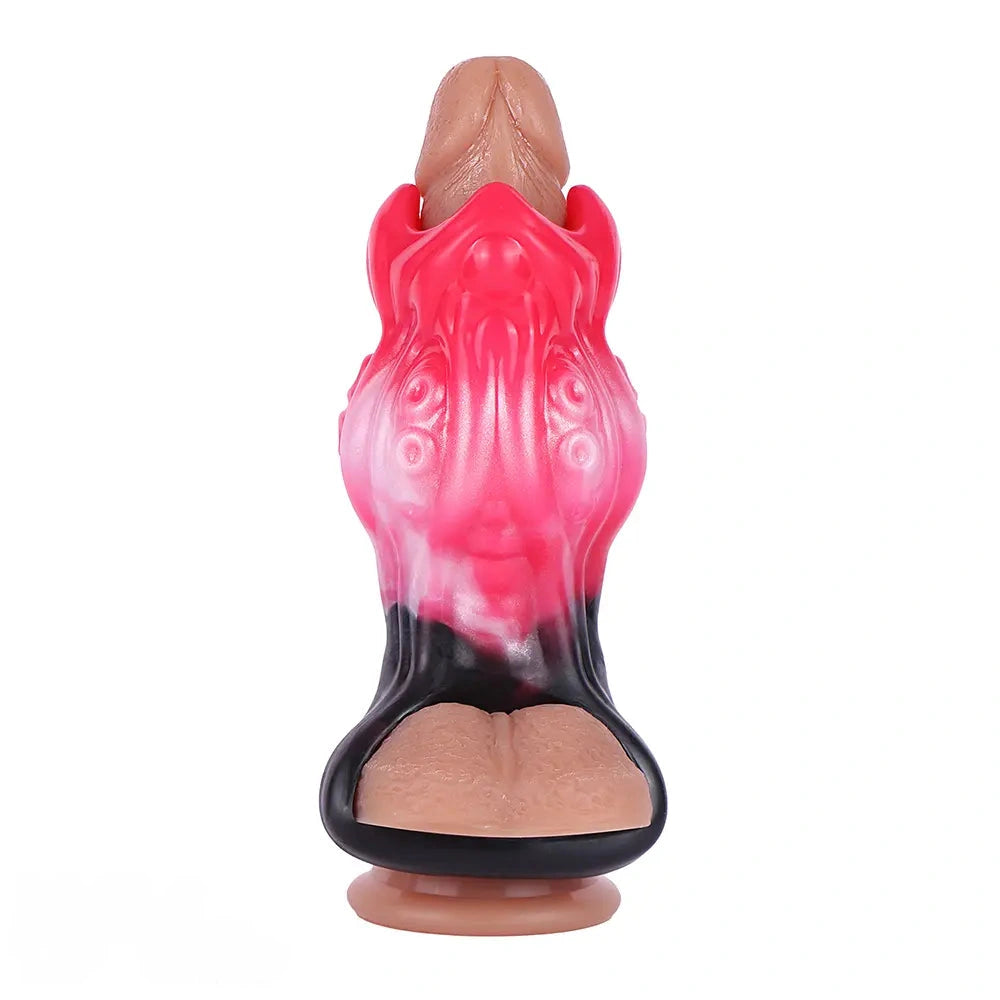 4.4in 5.11in 5.86in Fantasy Tentacle Silicone Dildo Sleeve Crown Top Design