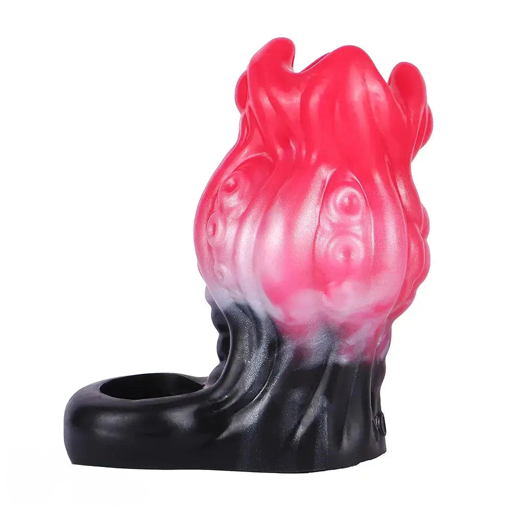 4.4in 5.11in 5.86in Fantasy Tentacle Silicone Dildo Sleeve Crown Top Design