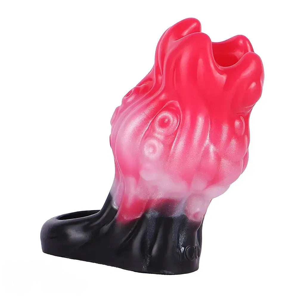 4.4in 5.11in 5.86in Fantasy Tentacle Silicone Dildo Sleeve Crown Top Design
