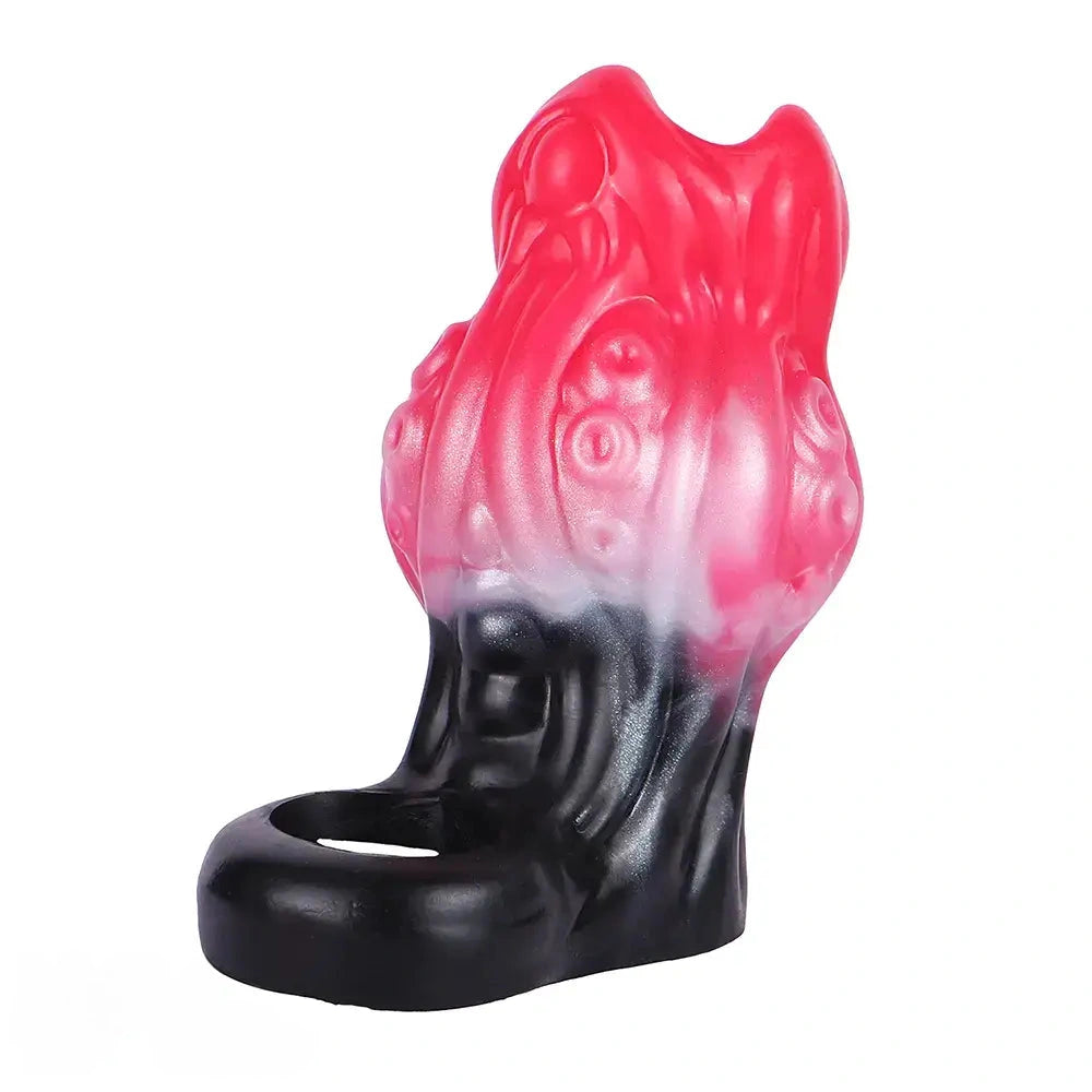 4.4in 5.11in 5.86in Fantasy Tentacle Silicone Dildo Sleeve Crown Top Design