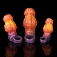 4.4in 5.27in 6.25in Dog Knot Monster Dildo Sleeve For Adult Couples