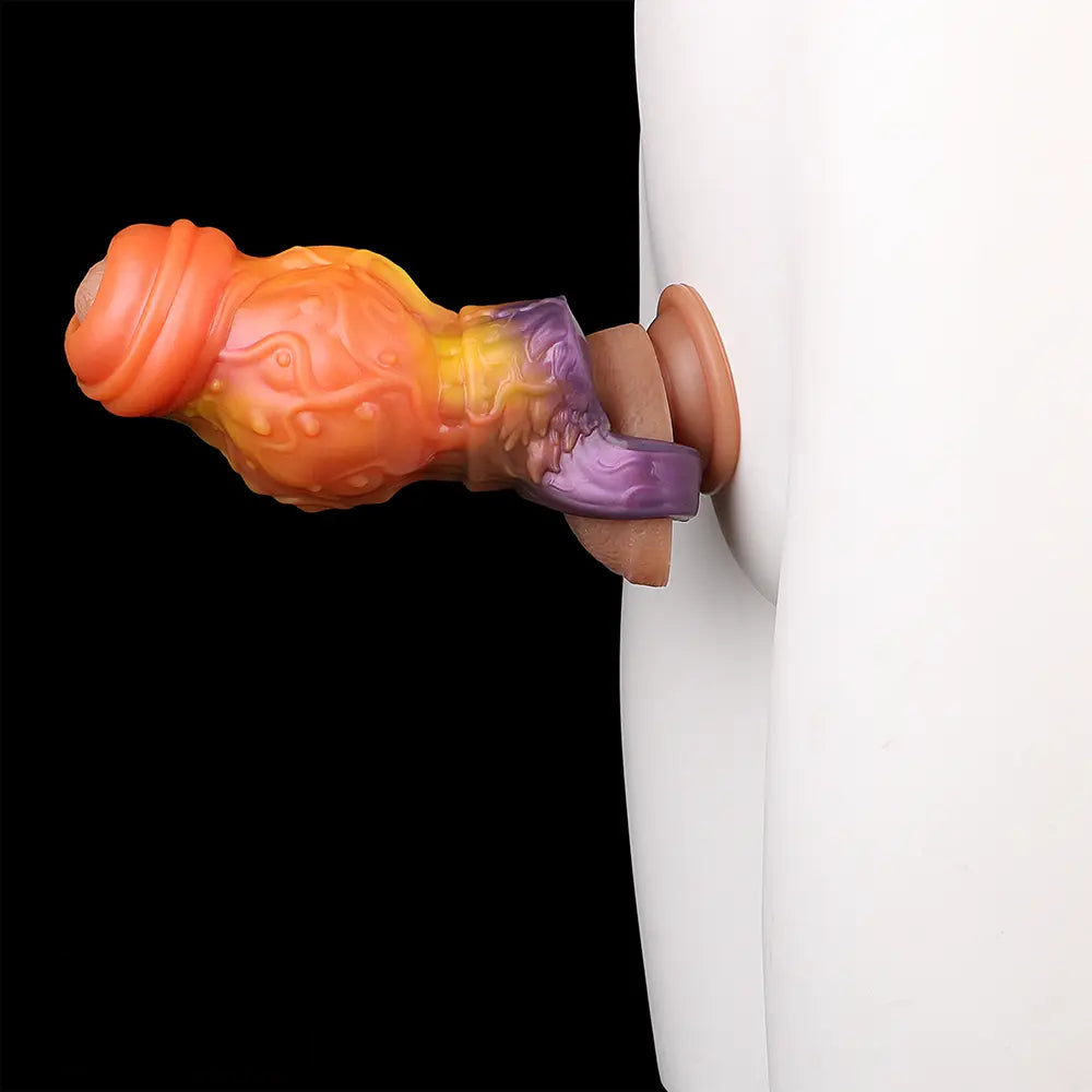 4.4in 5.27in 6.25in Dog Knot Monster Dildo Sleeve For Adult Couples