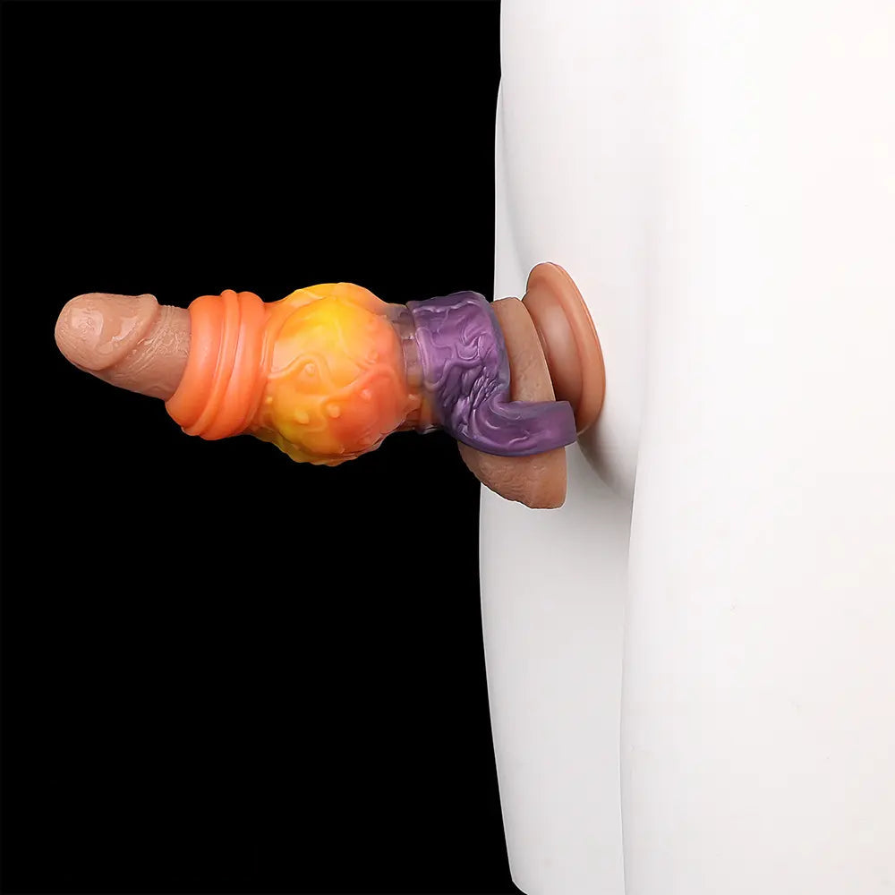 4.4in 5.27in 6.25in Dog Knot Monster Dildo Sleeve For Adult Couples