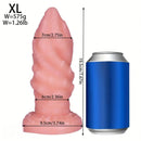 4.4in 5.51in 6.49in 7.67in PVC Anal Plug Fantasy Spiral Dildo With Suction Cup