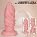 4.4in 5.51in 6.49in 7.67in PVC Anal Plug Fantasy Spiral Dildo With Suction Cup
