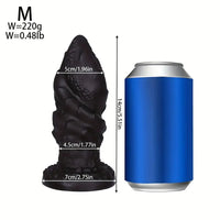 4.4in 5.51in 6.49in 7.67in PVC Anal Plug Fantasy Spiral Dildo With Suction Cup