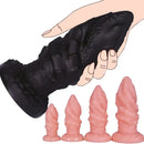 4.4in 5.51in 6.49in 7.67in PVC Anal Plug Fantasy Spiral Dildo With Suction Cup