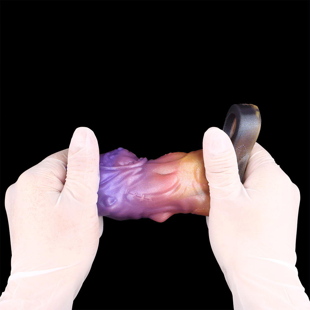 4.4in Shar Vorrfyn Fantasy Silicone Soft Dildo Sleeve Cock Extender