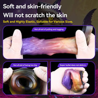 4.4in Shar Vorrfyn Fantasy Silicone Soft Dildo Sleeve Cock Extender