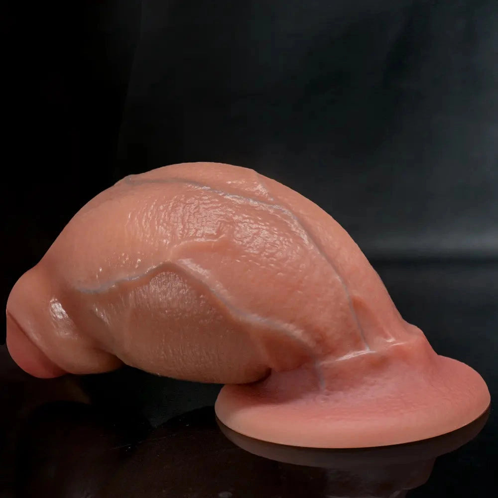 4.52in 5.31in 6.49in Realistic Strap on Thick Uncut Real Touch Soft Dildo