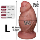 4.52in 5.31in 6.49in Realistic Strap on Thick Uncut Real Touch Soft Dildo