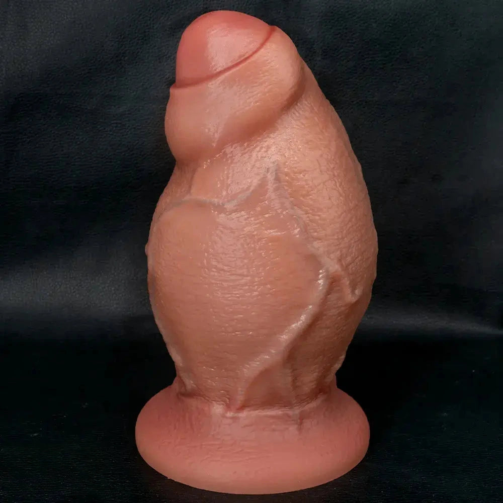 4.52in 5.31in 6.49in Realistic Strap on Thick Uncut Real Touch Soft Dildo