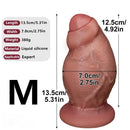 4.52in 5.31in 6.49in Realistic Strap on Thick Uncut Real Touch Soft Dildo