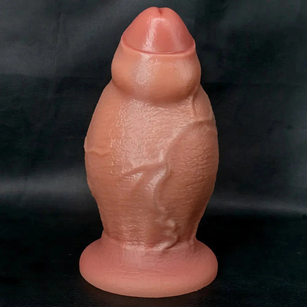 4.52in 5.31in 6.49in Realistic Strap on Thick Uncut Real Touch Soft Dildo