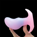 4.52in 5.31in 6.69in Luminous Soft Small Silicone Butt Plug Dildo Toy