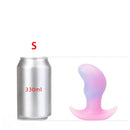 4.52in 5.31in 6.69in Luminous Soft Small Silicone Butt Plug Dildo Toy