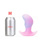 4.52in 5.31in 6.69in Luminous Soft Small Silicone Butt Plug Dildo Toy