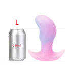 4.52in 5.31in 6.69in Luminous Soft Small Silicone Butt Plug Dildo Toy