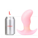 4.52in 5.31in 6.69in Luminous Soft Small Silicone Butt Plug Dildo Toy