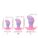 4.52in 5.31in 6.69in Luminous Soft Small Silicone Butt Plug Dildo Toy