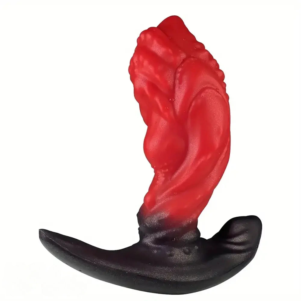4.52in 5.51in 6.29in Liquid Silicone Anal Plug Wearable Famale Dildo