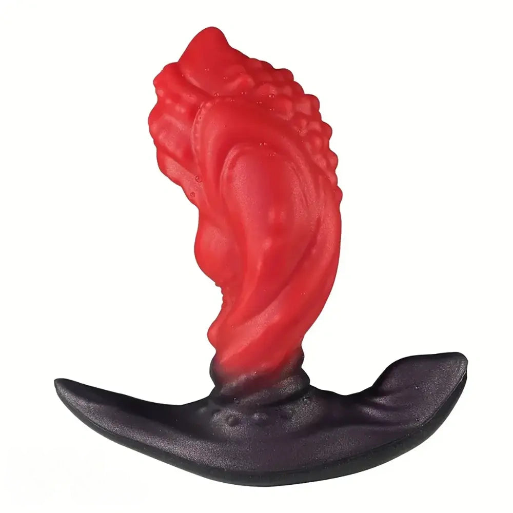 4.52in 5.51in 6.29in Liquid Silicone Anal Plug Wearable Famale Dildo
