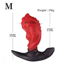 4.52in 5.51in 6.29in Liquid Silicone Anal Plug Wearable Famale Dildo