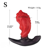 4.52in 5.51in 6.29in Liquid Silicone Anal Plug Wearable Famale Dildo