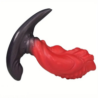 4.52in 5.51in 6.29in Liquid Silicone Anal Plug Wearable Famale Dildo