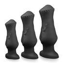 4.52in 5.7in 6.88in Small Black Soft Silicone Animal Horse Dildo For Men